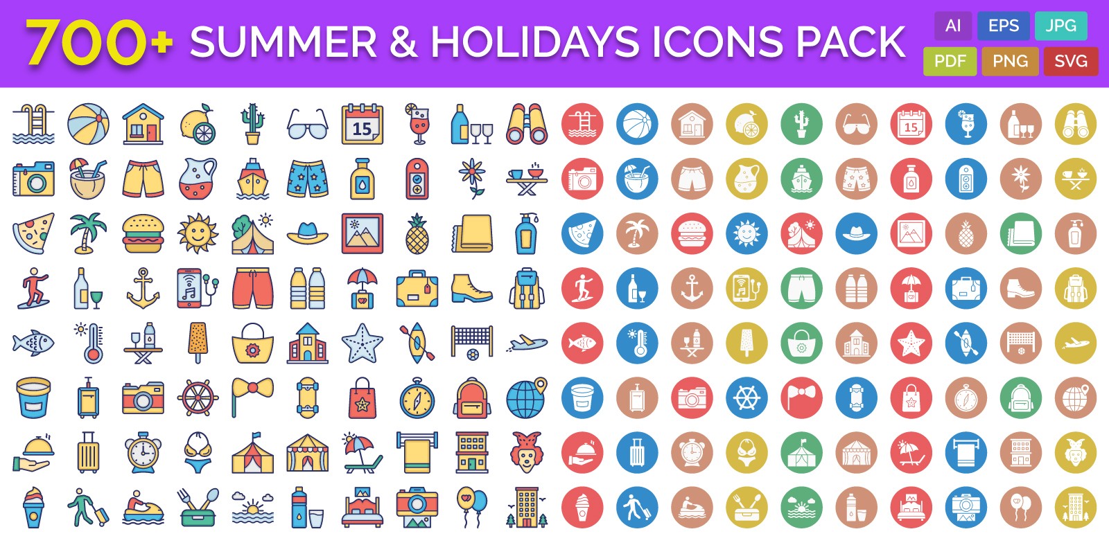Summer Icons Vector