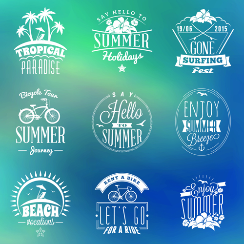500x500 Summer Holidays Logos Creative Vector Material Free Download