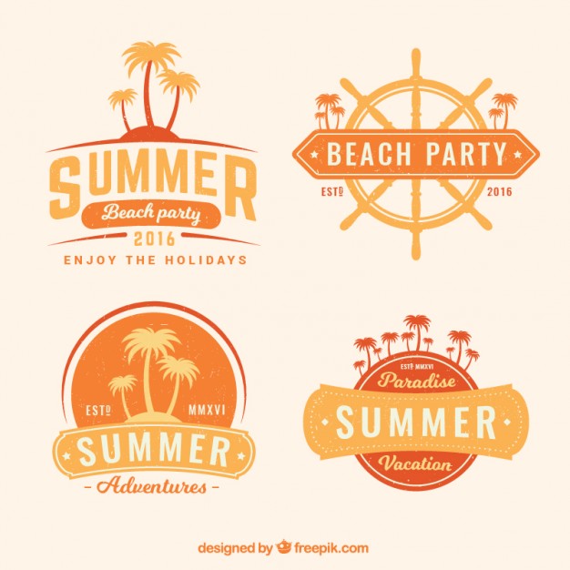 626x626 Summer Logos Vector Free Download