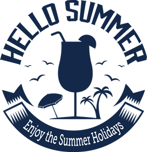 290x300 Summer Retro Vintage Logo Vector