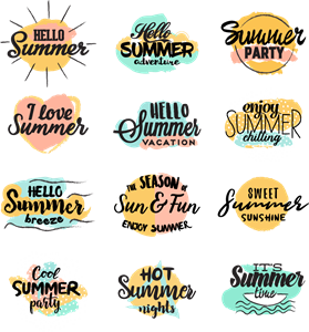 Summer Logo Vector at Vectorified.com | Collection of Summer Logo ...