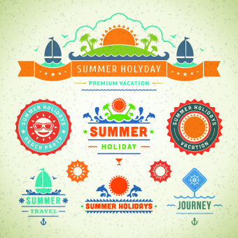 340x340 Logo And Label For Summer Holidays Vector Free Download