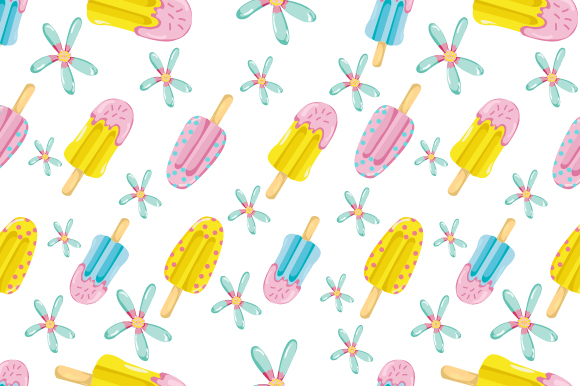 580x386 Seamless Summer Pattern In Vector Graphic