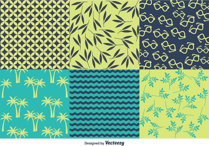 700x490 Spring And Summer Beach Pattern Vectors