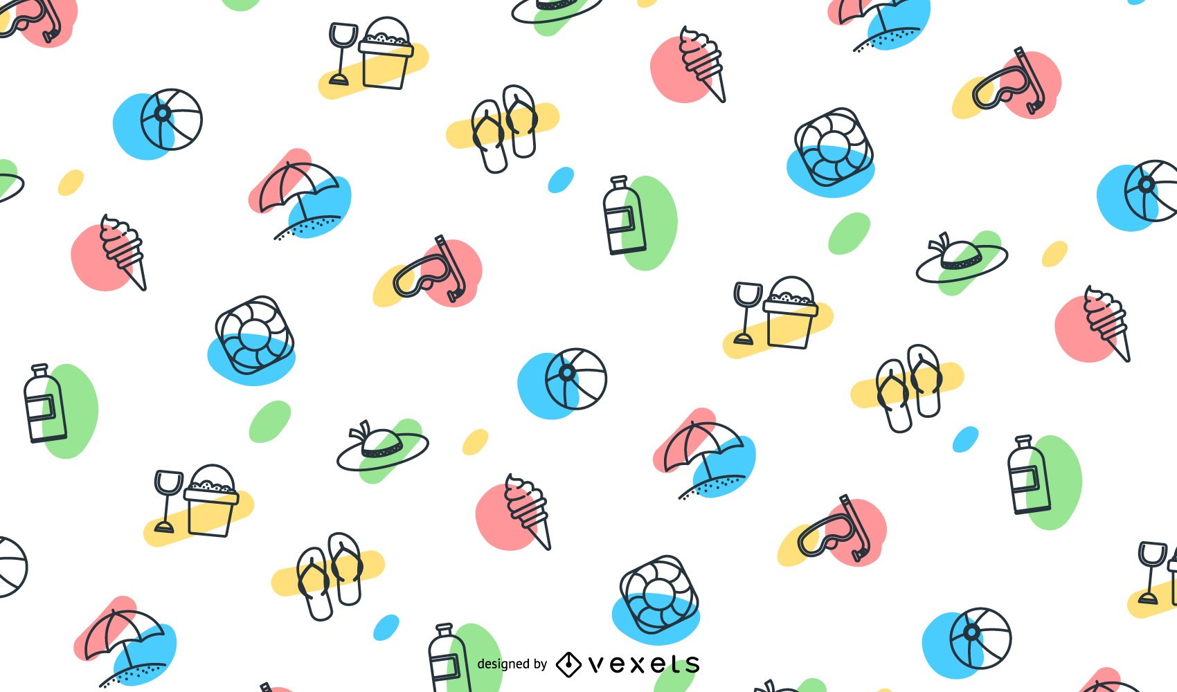 1700x1000 Summer Elements Pattern