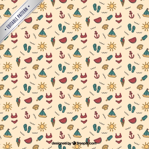 626x626 Summer Pattern Vector Free Download