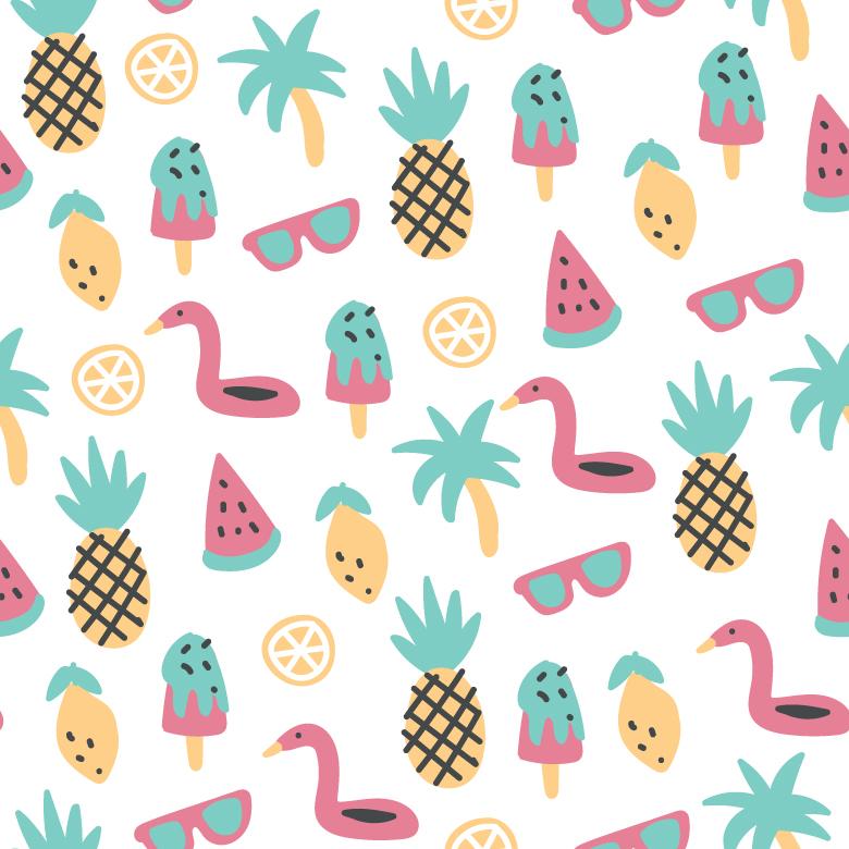 780x780 Colorful Summer Vector Pattern