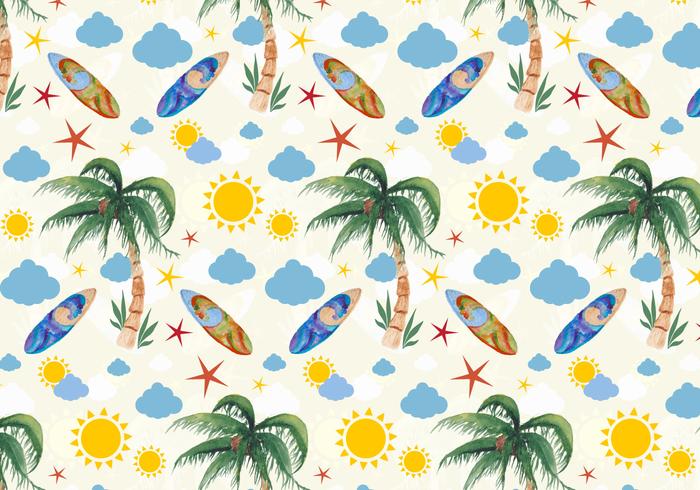 700x490 Vector Summer Seamless Pattern