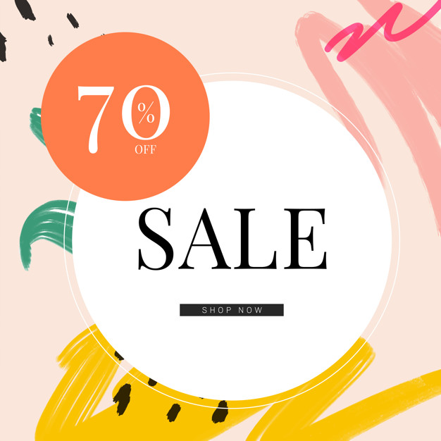 626x626 Memphis Design With Summer Sale Vector Vector Free Download