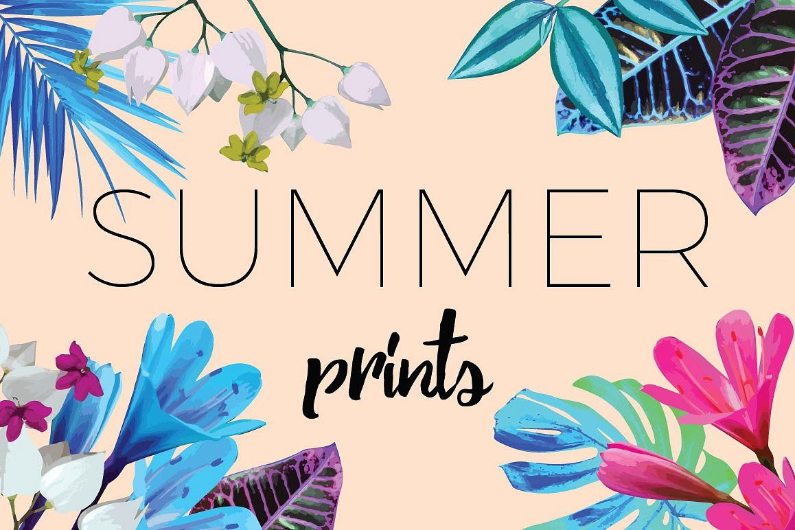 1158x772 Summer Vector Prints
