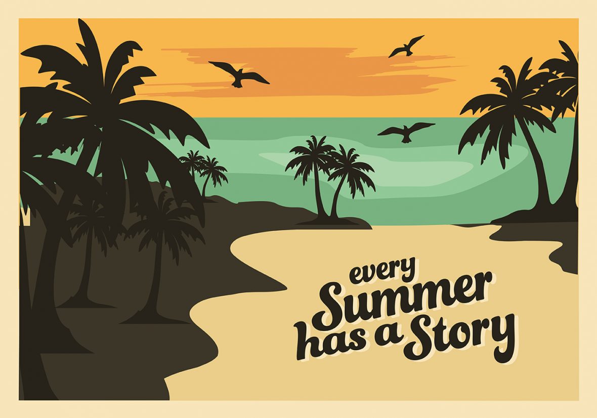 1180x826 Free Summer Vector Background