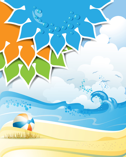 500x625 Summer Sunny Vector Backgrounds Free Download