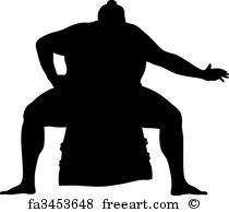 210x194 Free Art Print Of Sumo Wrestler A Cartoon Sumo Wrestler