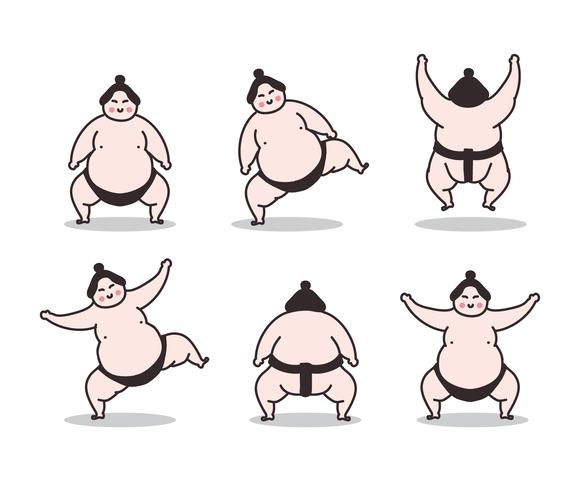 580x490 Sumo Wrestler Vector