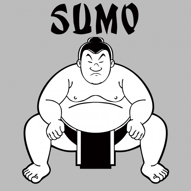 626x626 Sumo Wrestler Vector Premium Download