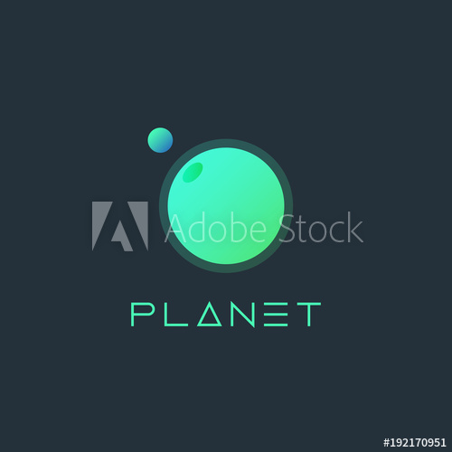 Sun And Moon Vector Gradient Logo Silhouette Logotype Of Planets 500x500 Sun And Moon Vector Gradient Logo Silhouette Logotype Of Planets