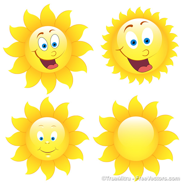 600x599 Cartoon Sun Free Vectors Ui Download