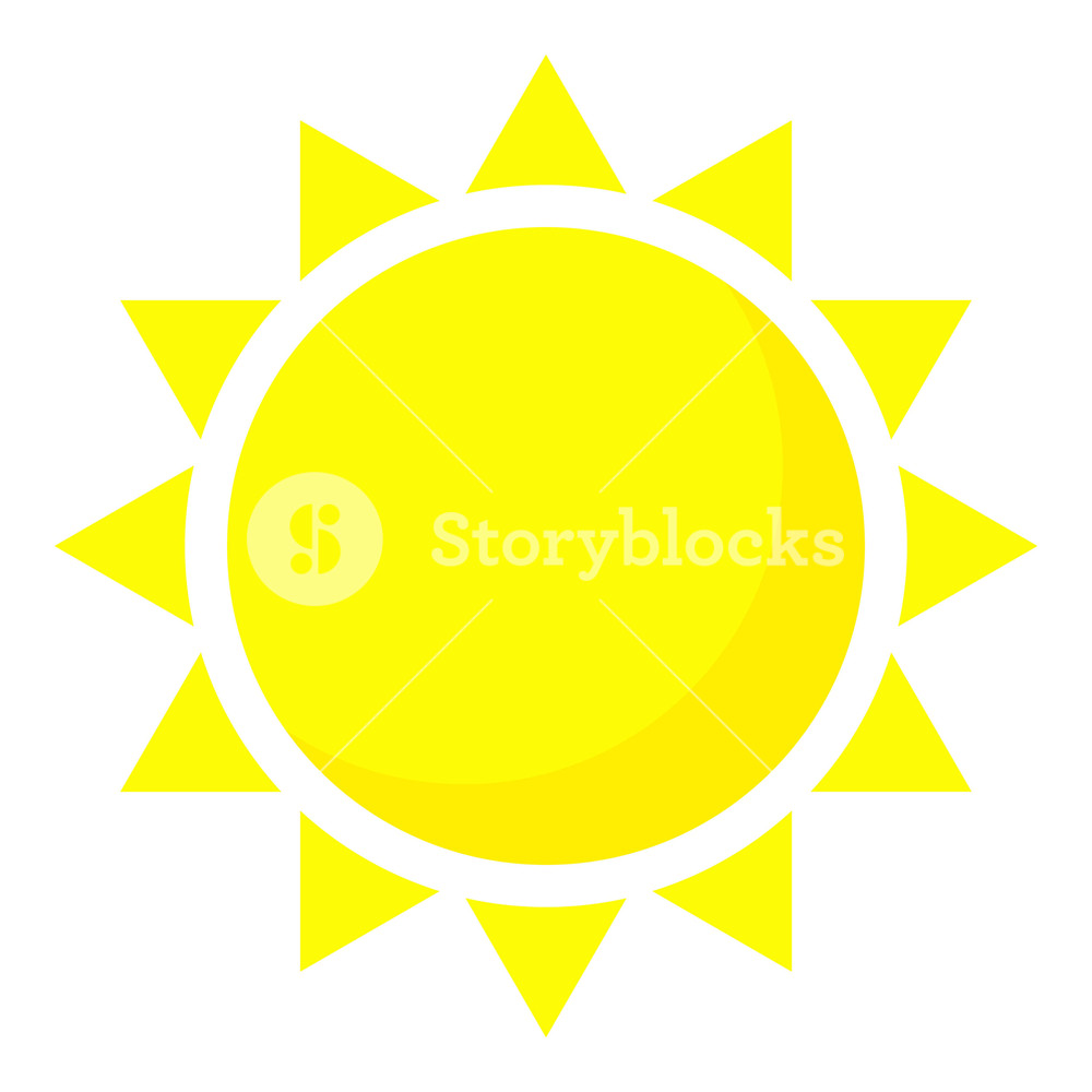 1000x1000 Summer Sun Icon Cartoon Illustration Of Summer Sun Vector Icon