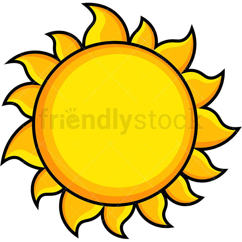 800x800 Sun Icon Cartoon Vector Clipart