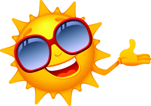 500x354 Summer Sun Clipart Free Vector Download