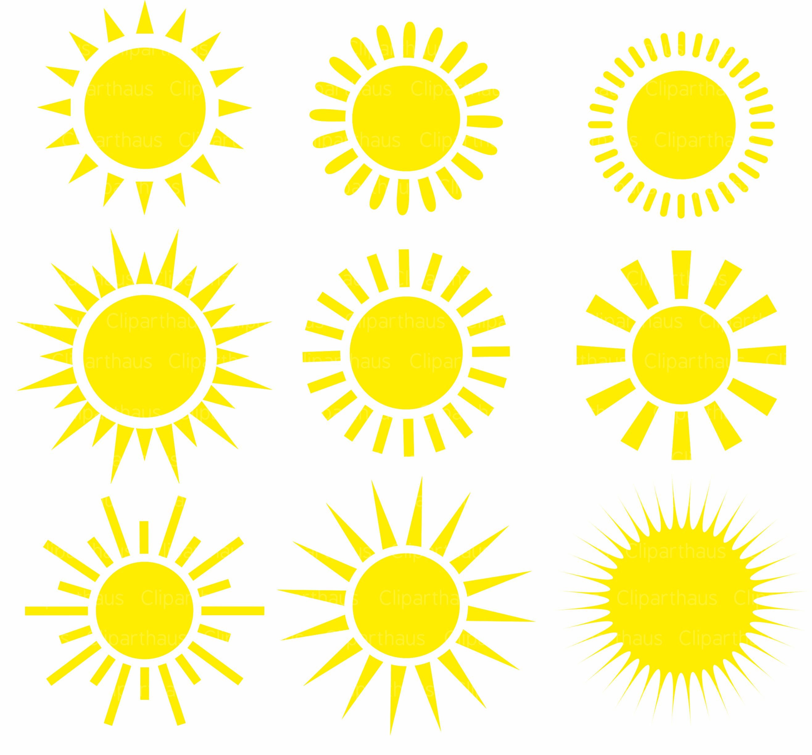 Sun Clipart Vector at Vectorified.com | Collection of Sun Clipart ...