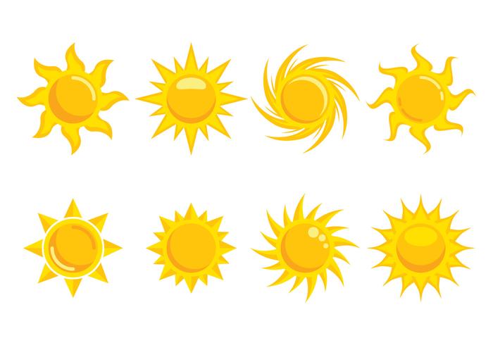 700x490 Sun Clipart Set