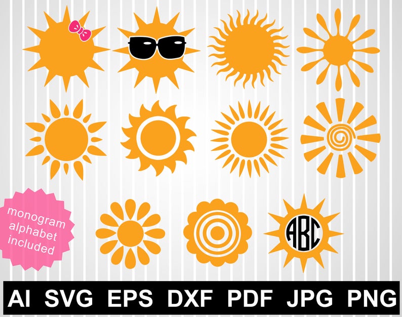794x626 Sun Cuts For Cricut Sun Clipart Vector Sun Silhouette Etsy