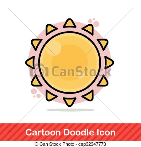 450x470 Sun Doodle Vectors Illustration