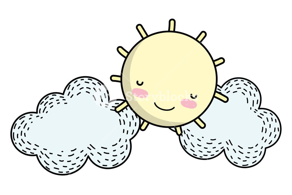 Sun And Clouds Drawing Cartoon Vector Illustration Graphic Design 1000x667 Sun And Clouds Drawing Cartoon Vector Illustration Graphic Design