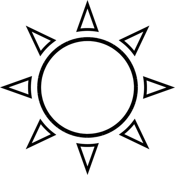 Sun Outline Free Vector In Open Office Drawing 600x600 Sun Outline Free Vector In Open Office Drawing