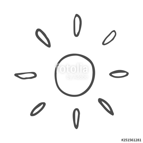Cute Cartoon Hand Drawn Sun Drawing Sweet Vector Black And White 500x500 Cute Cartoon Hand Drawn Sun Drawing Sweet Vector Black And White