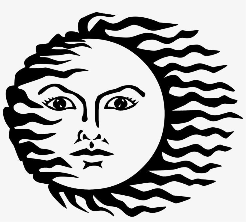820x741 Sun Face Vector Transparent Library