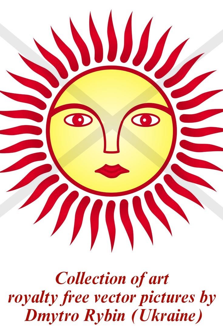 735x1100 Symbol Of Sun And Human Face Mysctic Art Graphics Collection