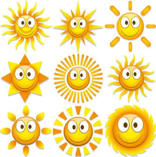 500x503 Funny Sun Face Expression Icon Vector Set Free Download