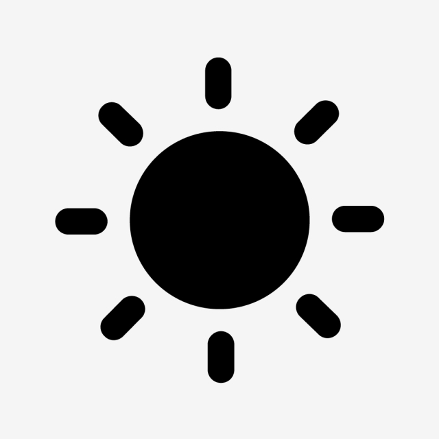 640x640 Vector Sun Icon, Sun Icon, Sunny, Hot Png And Vector