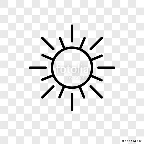 500x500 Sun Icons Isolated On Transparent Background Modern And Editable