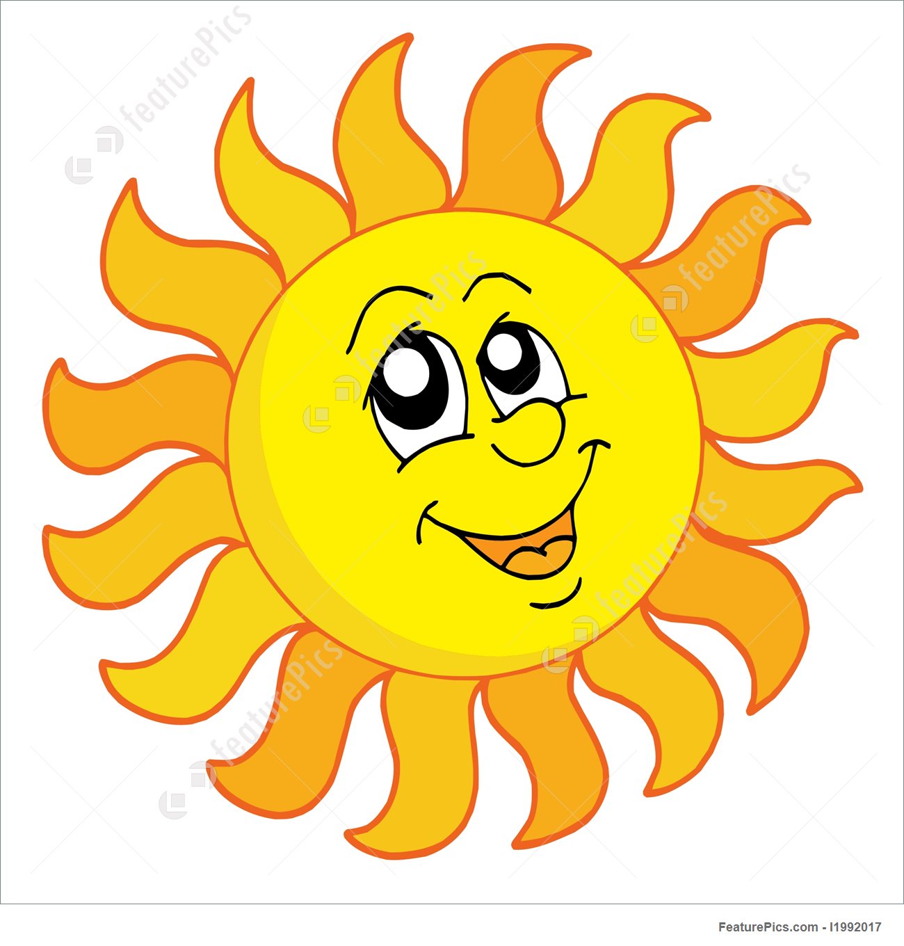 1300x1360 Happy Sun Vector