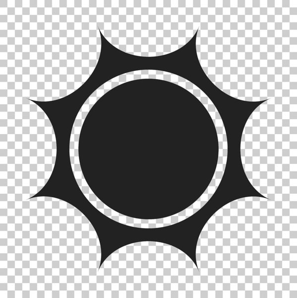 599x600 Sun Vector Icon Summer Sunshine Illustration On Isolated