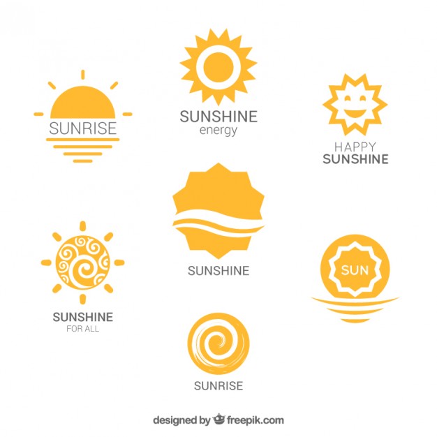626x626 Variety Of Sun Logos Vector Free Download
