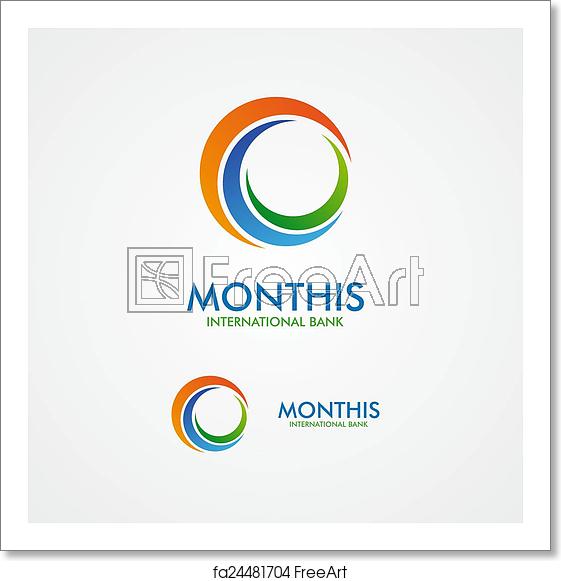 561x581 Free Art Print Of Vector Abstract A Month Or Sun Logo Vector Logo