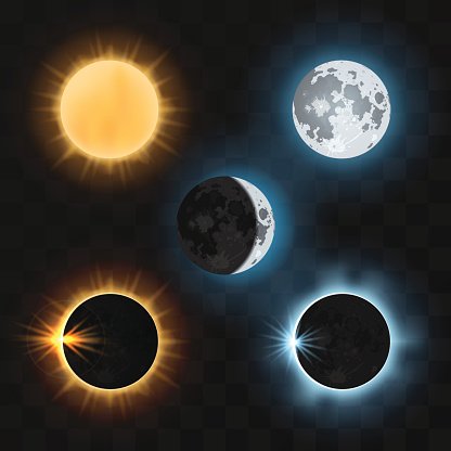 Sun Moon Vector Illustration Premium Clipart 416x416 Sun Moon Vector Illustration Premium Clipart