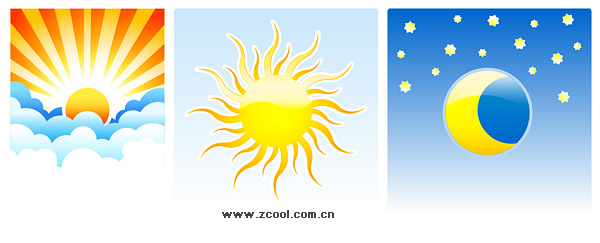 Sun Moon Vector Material Free Vectors Ui Download 600x243 Sun Moon Vector Material Free Vectors Ui Download