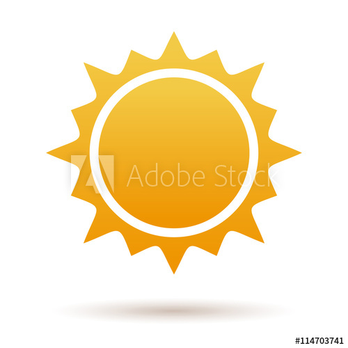 Cute Cartoon Illustration Of The Sun Isolated On White Background 500x500 Cute Cartoon Illustration Of The Sun Isolated On White Background