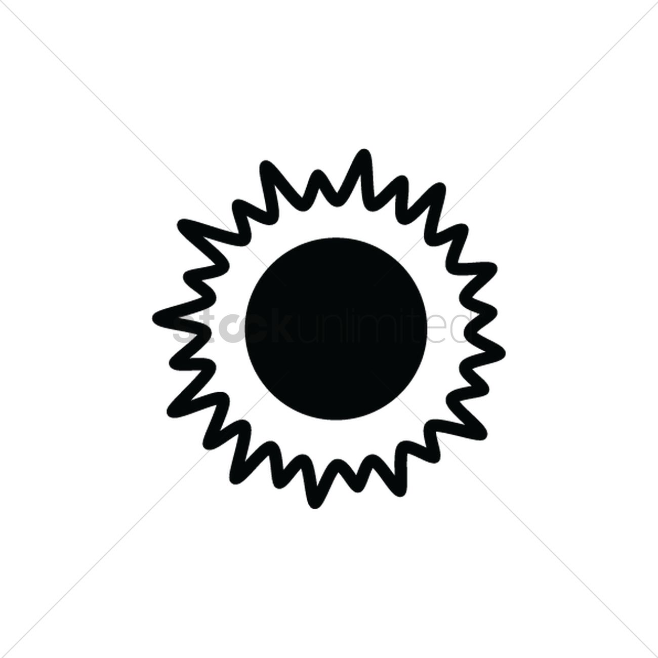 Sun Silhouette Vector Image 1300x1300 Sun Silhouette Vector Image