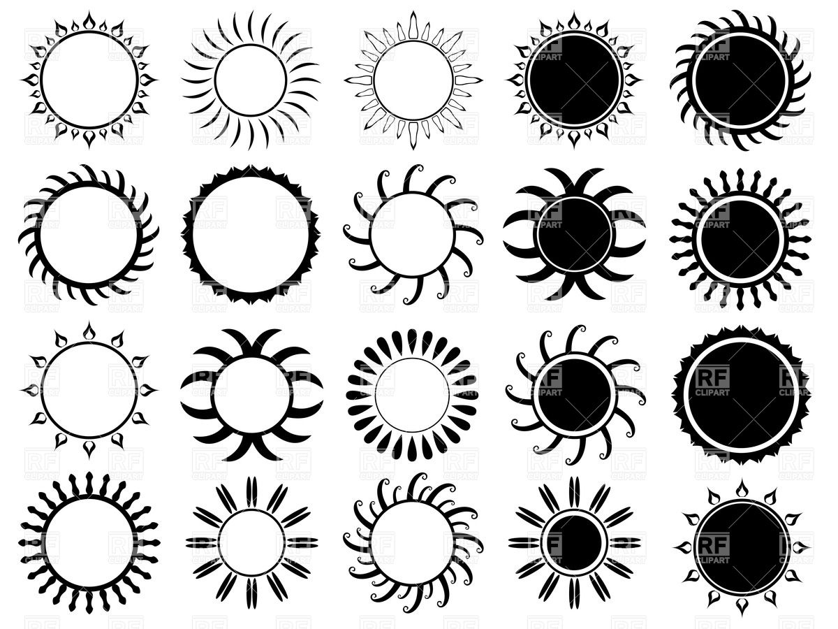 Ornamental Sun Pictograms Vector Image Of Icons And Emblems 1200x900 Ornamental Sun Pictograms Vector Image Of Icons And Emblems
