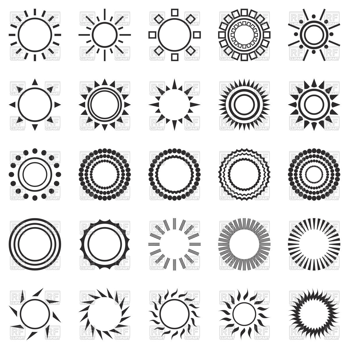 Sun Icons Vector Image Of Icons And Emblems Kannaa 1200x1200 Sun Icons Vector Image Of Icons And Emblems Kannaa