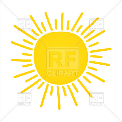 400x400 Hand Drawn Cute Shinny Yellow Sun Vector Image Of Icons