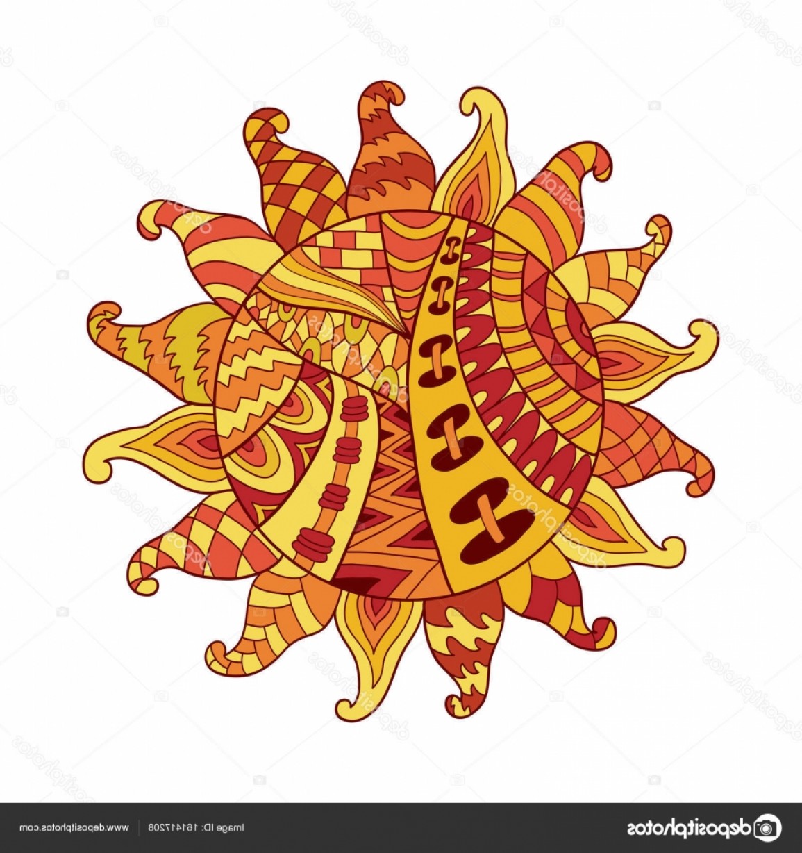 1155x1228 Tribal Sun Vector Studiogrfx