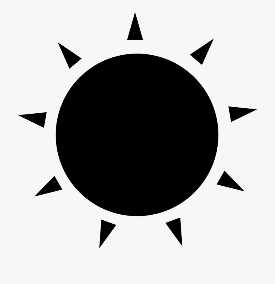Sun Vector Black At Vectorified Com Collection Of Sun Vector