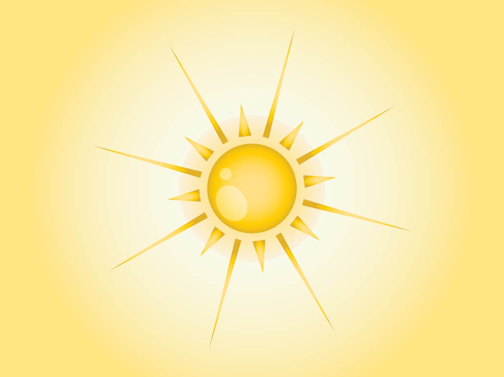 1024x765 Summer Sun Vector Vector Art Graphics